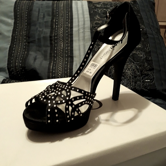 Rhinestoned evening shoes - Picture 2 of 6